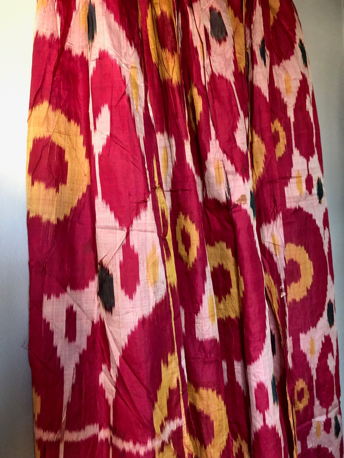 Uzbek silk ikat dress