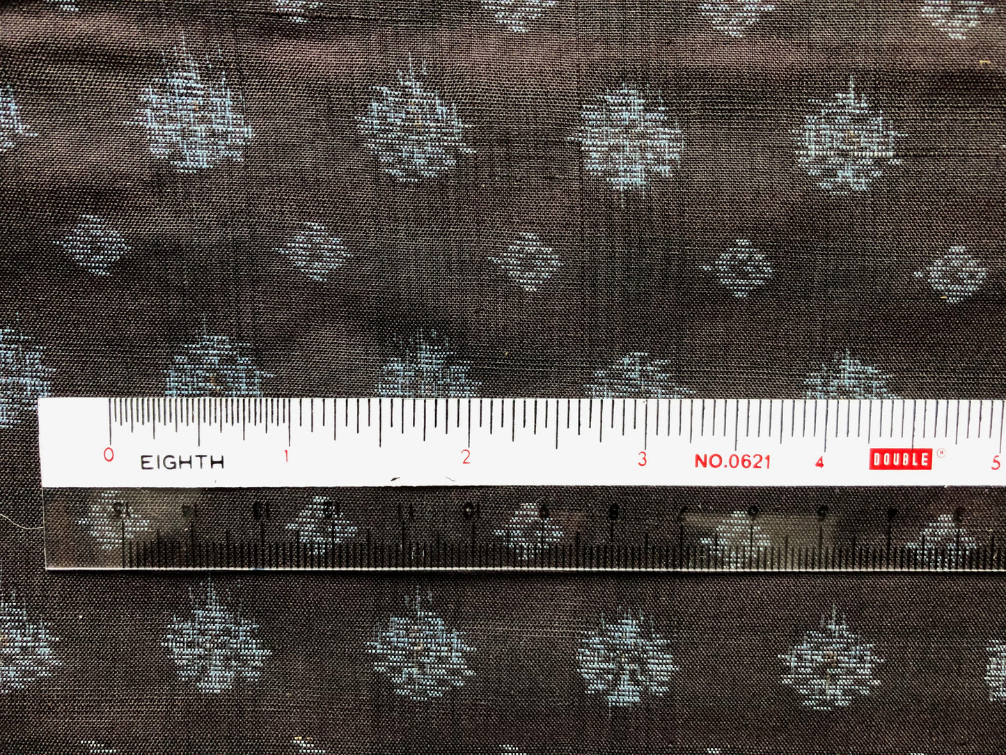 Japanese double ikat silk haori jacket