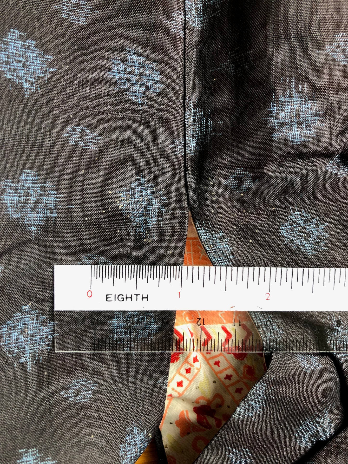 Japanese double ikat silk haori jacket