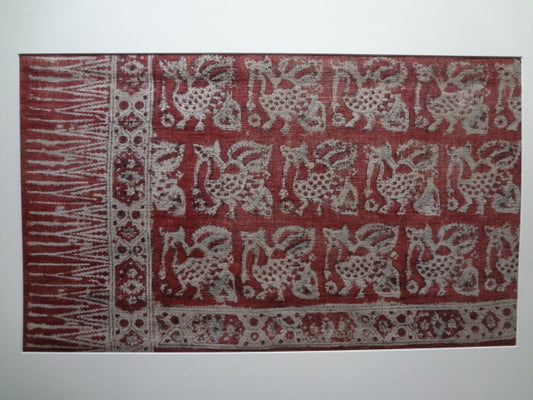 Early Indian chintz trade cloth fragment