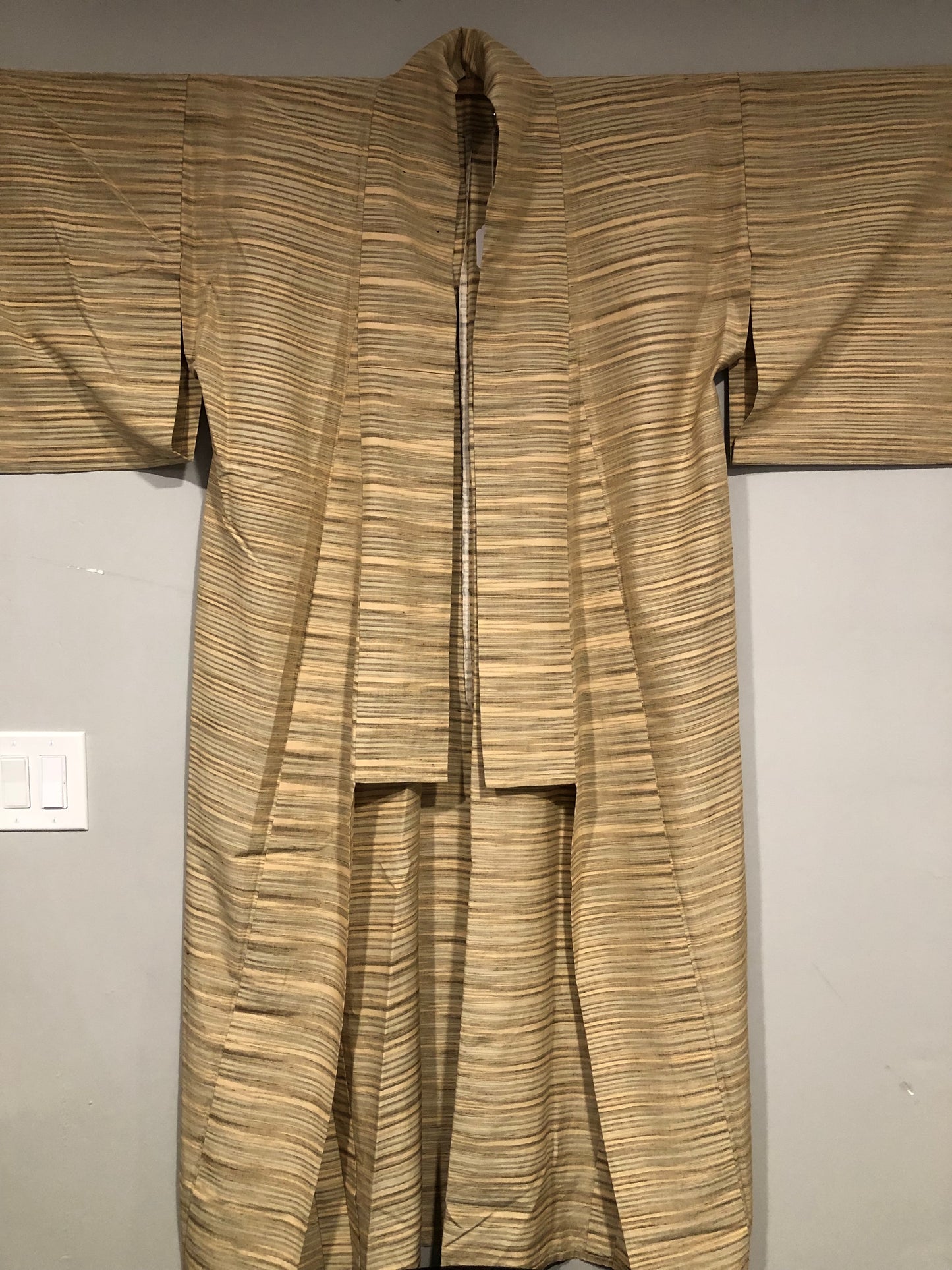 Japanese men's silk ikat kimono