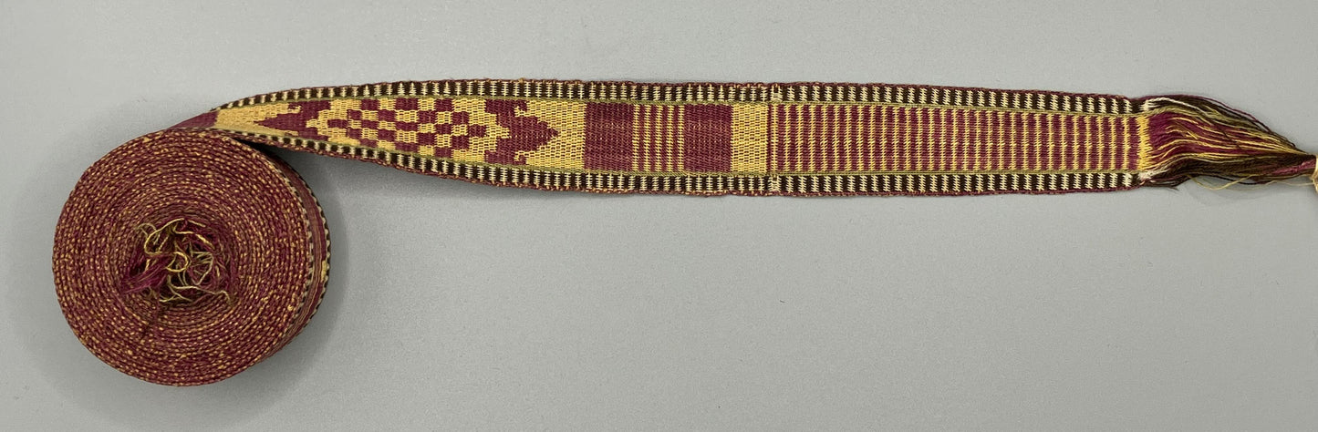 Armenian silk tablet-woven ribbon, undated