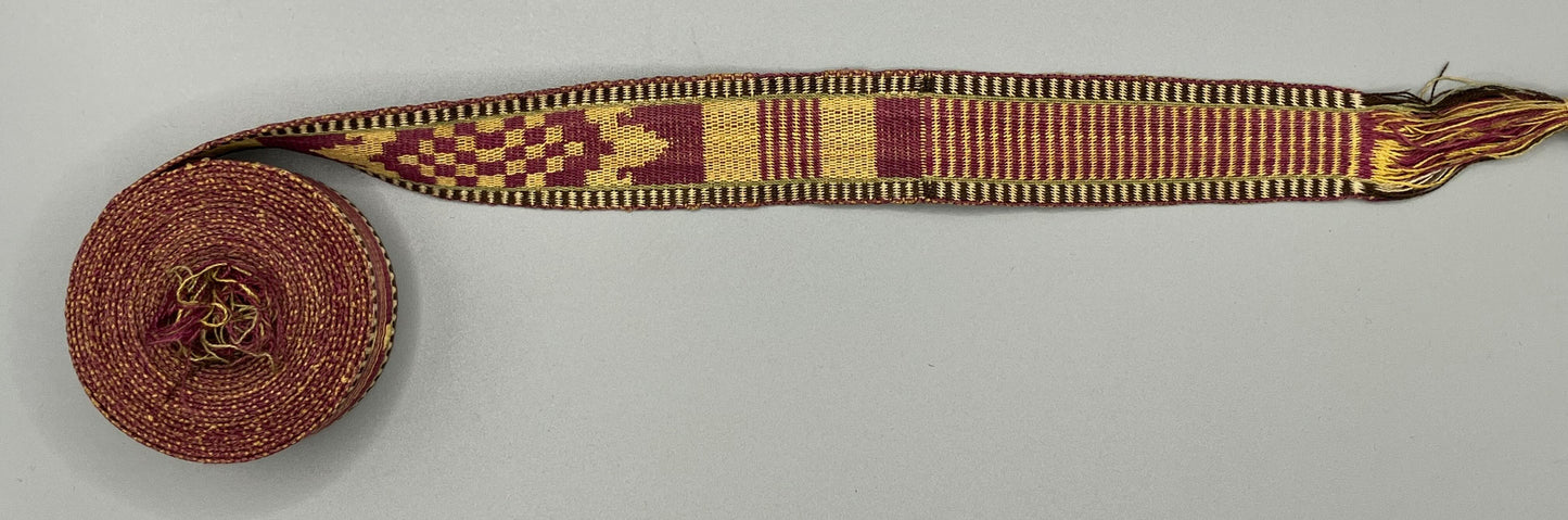 Armenian silk tablet-woven ribbon, undated