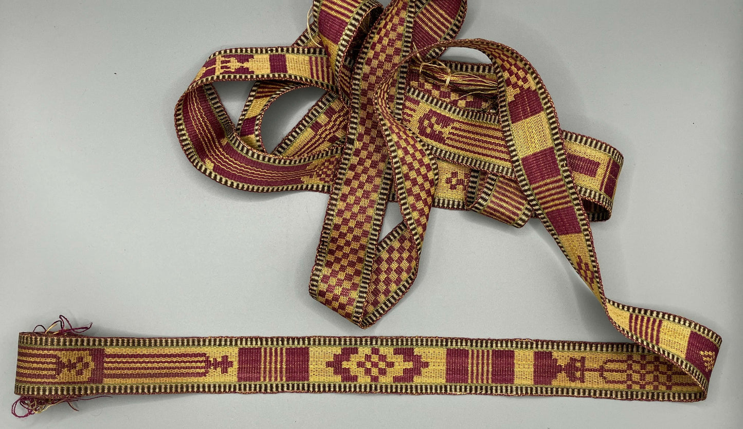 Armenian silk tablet-woven ribbon, undated