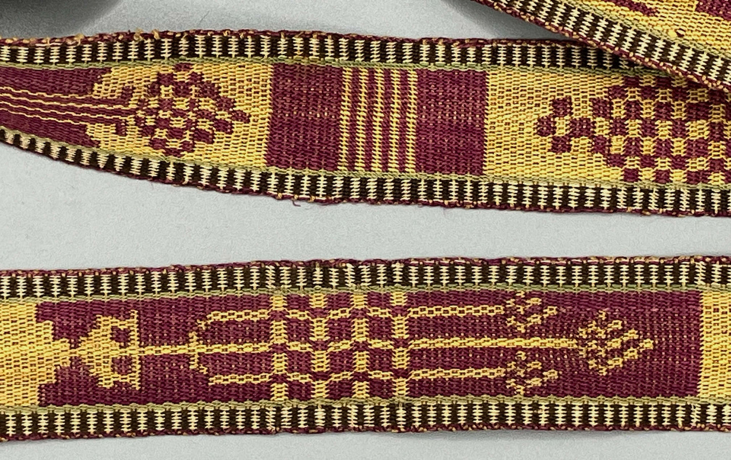 Armenian silk tablet-woven ribbon, undated