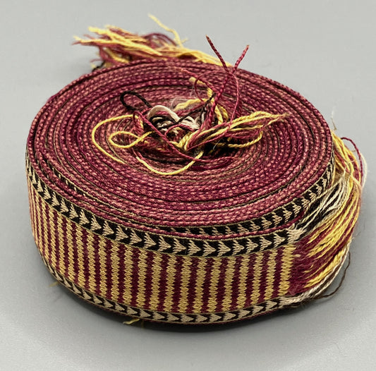 Armenian silk tablet-woven ribbon 1881