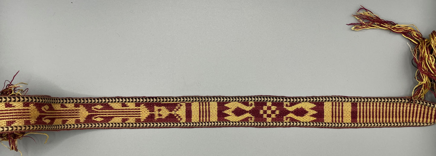 Armenian silk tablet-woven ribbon 1881
