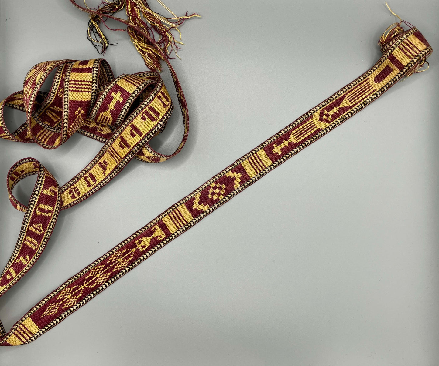 Armenian silk tablet-woven ribbon 1881