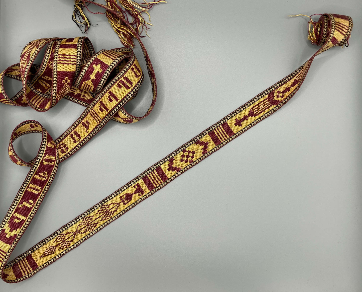 Armenian silk tablet-woven ribbon 1881