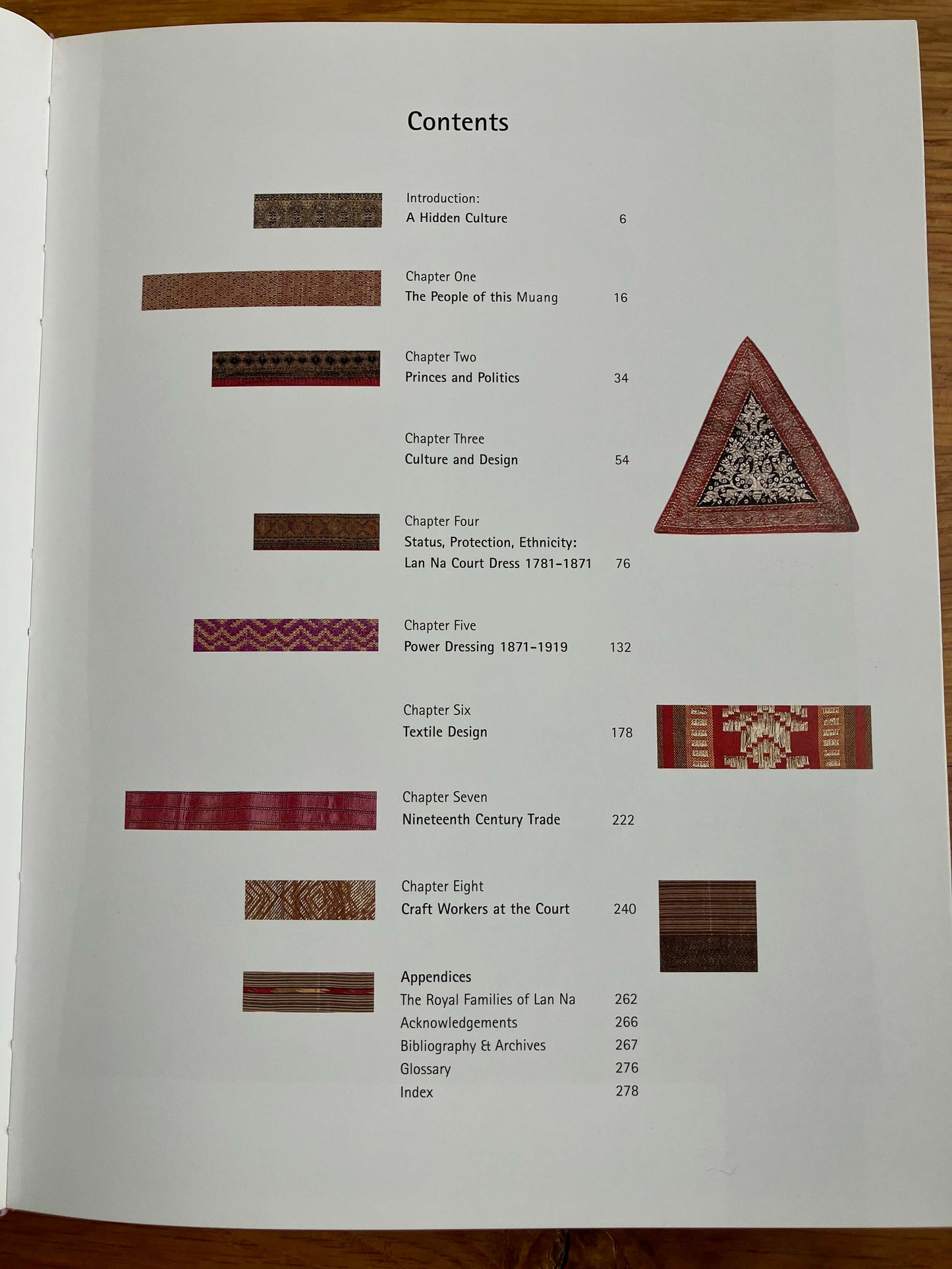 Susan Conway.  2002.  Silken Threads, Lacquer Thrones: Lan Na Court Textiles.  Bangkok: River Books.