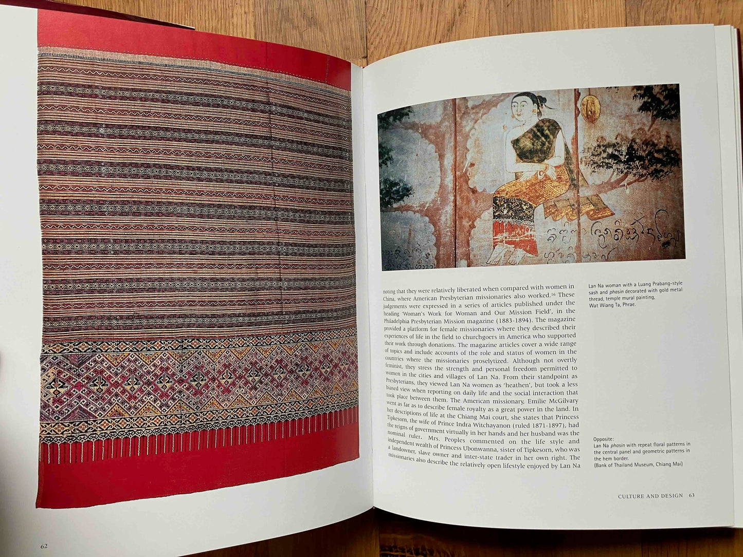 Susan Conway.  2002.  Silken Threads, Lacquer Thrones: Lan Na Court Textiles.  Bangkok: River Books.